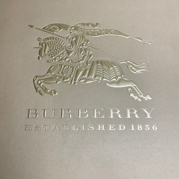BURBERRY Gold Embossed Gift Bag - Picture 3 of 13